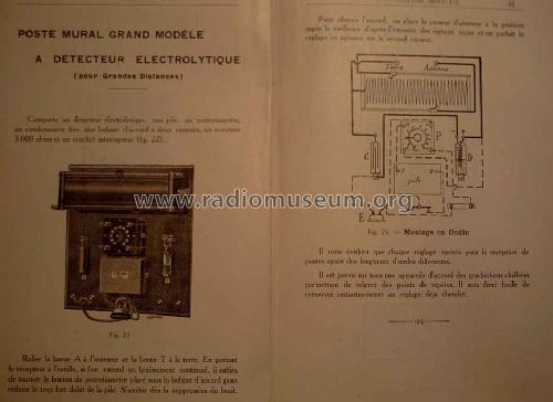 Poste mural grand modele 3002, a Detecteur electrolytique; Péricaud, G. et A. P (ID = 1597269) Cristallo