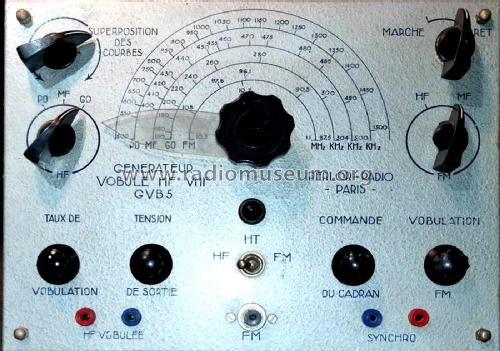 Générateur HF/VHF vobulé GVB5; Perlor Radio; Paris (ID = 2542985) Equipment