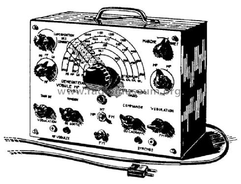 Générateur HF/VHF vobulé GVB5; Perlor Radio; Paris (ID = 2602739) Equipment