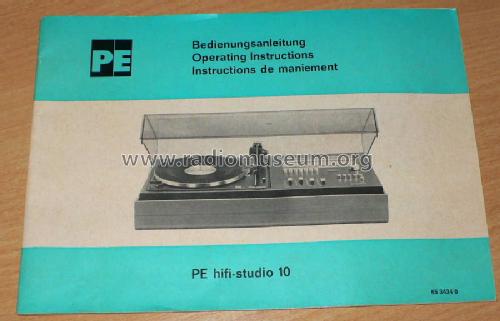 hifi studio 10; Perpetuum-Ebner PE; (ID = 346403) Radio