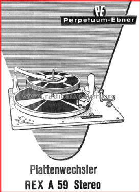 Rex A 59 Stereo; Perpetuum-Ebner PE; (ID = 33486) Reg-Riprod
