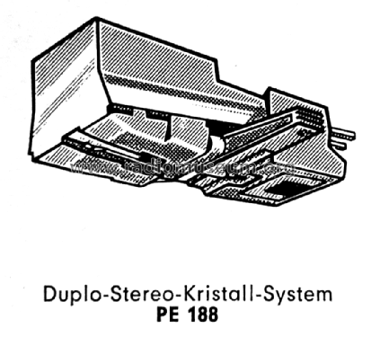 Duplo-Stereo-Kristallsystem - Tonabnehmer PE188 NMD; Perpetuum-Ebner PE; (ID = 2588686) Radio part
