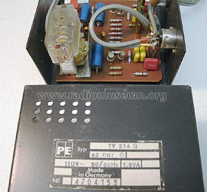 Entzerrer-Vorverstärker TV214G; Perpetuum-Ebner PE; (ID = 1304762) Ampl/Mixer