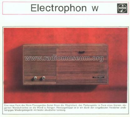 Electrophon L; Peter, August, (ID = 71542) R-Player