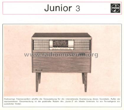 Junior 3; Peter, August, (ID = 71549) Radio