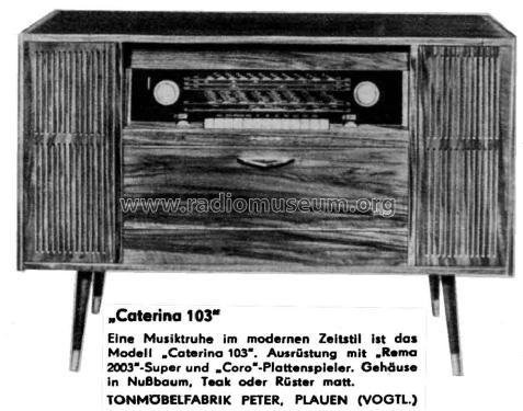 Musiktruhe Caterina 103 Ch= Rema 2003; Peter, August, (ID = 1064823) Radio