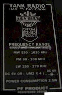 Harley Davidson Tank Radio ; Polyconcept (ID = 1243866) Radio