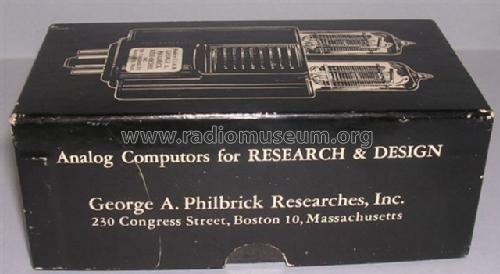 Stabilizing Amplifier K2-P; Philbrick Researches (ID = 566408) Diversos