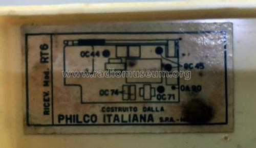 Transix RT-6; Philco Italiana, (ID = 2947882) Radio