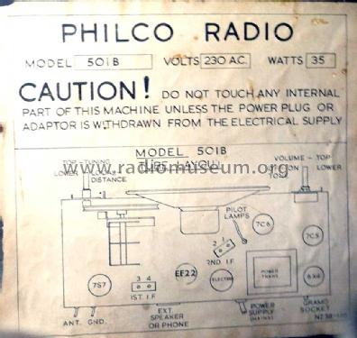 Philco 501; Dominion Radio & (ID = 904900) Radio