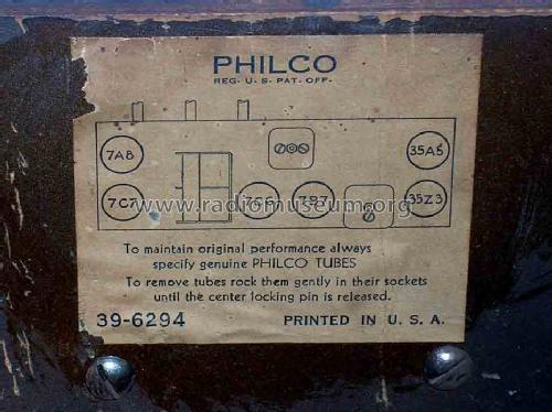 40-125C ; Philco, Philadelphia (ID = 1725415) Radio