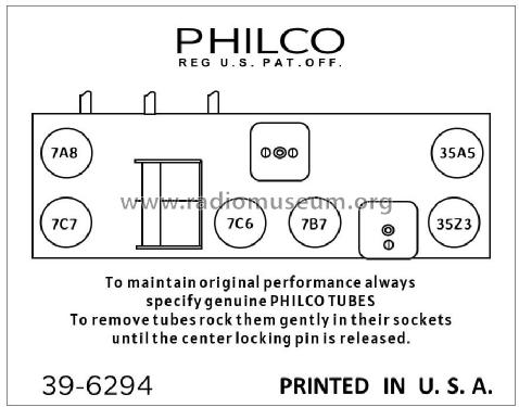 40-125C ; Philco, Philadelphia (ID = 2787511) Radio