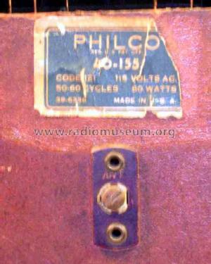 40-155T ; Philco, Philadelphia (ID = 1713166) Radio