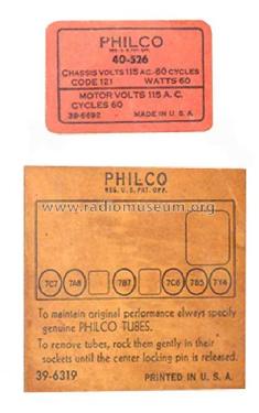 40-526P Radio-Phonograph; Philco, Philadelphia (ID = 364346) Radio