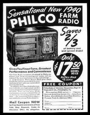 40-90CB ; Philco, Philadelphia (ID = 1505032) Radio