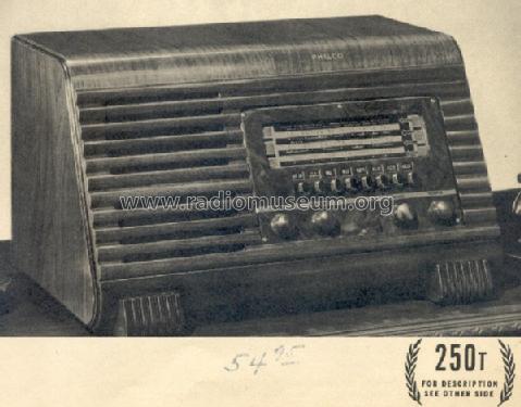 41-250T Companion ; Philco, Philadelphia (ID = 195158) Radio