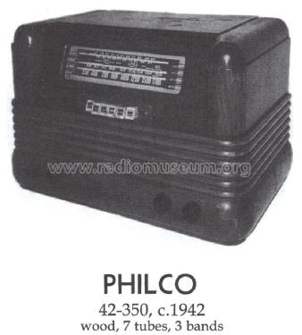 42-350 Code 121; Philco, Philadelphia (ID = 1455516) Radio