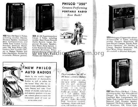 46-1213 Radio-Phonograph; Philco, Philadelphia (ID = 1377366) Radio