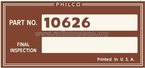 46-132 ; Philco, Philadelphia (ID = 2938490) Radio