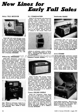 48-1000 codes 121 and 125; Philco, Philadelphia (ID = 1233752) Television