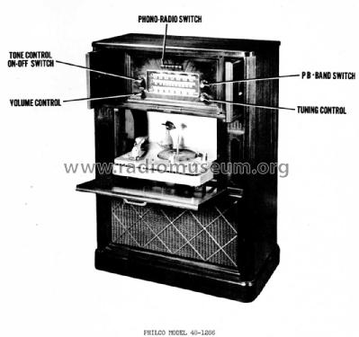 48-1266 Radio-Phonograph; Philco, Philadelphia (ID = 974632) Radio