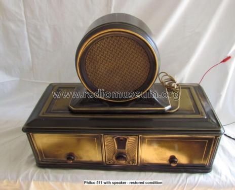 511 ; Philco, Philadelphia (ID = 1524690) Radio