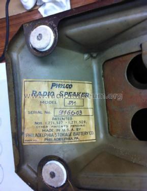 511 Radio Speaker ; Philco, Philadelphia (ID = 1477541) Radio