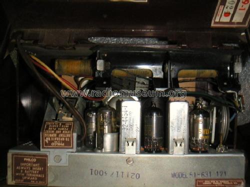 51-631 ; Philco, Philadelphia (ID = 1012150) Radio