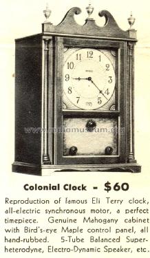 551 Colonial Clock Radio; Philco, Philadelphia (ID = 1516492) Radio
