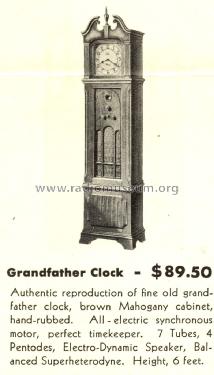 570 Grandfather Clock Radio; Philco, Philadelphia (ID = 1516487) Radio