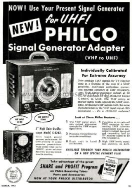 5' High Gain Oscilloscope S-8202; Philco, Philadelphia (ID = 1739269) Ausrüstung