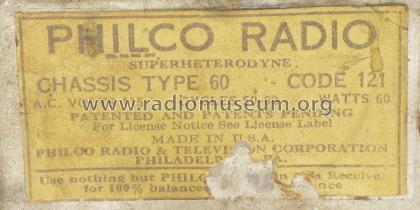 60B ; Philco, Philadelphia (ID = 660716) Radio