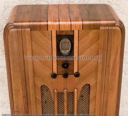 645K ; Philco, Philadelphia (ID = 696018) Radio