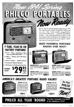 42-854T ; Philco, Philadelphia (ID = 1046826) Radio