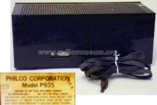 All Transistor P935; Philco, Philadelphia (ID = 842497) Radio