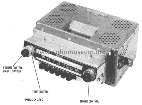 CR-9 ; Philco, Philadelphia (ID = 1390594) Car Radio