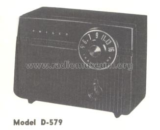 D-579 55-579; Philco, Philadelphia (ID = 181922) Radio