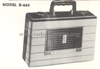 D-664 Code 124 ; Philco, Philadelphia (ID = 182737) Radio