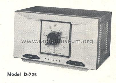 D-725 ; Philco, Philadelphia (ID = 182163) Radio