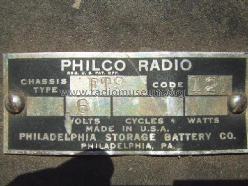 FT-9 Ford; Philco, Philadelphia (ID = 315220) Car Radio
