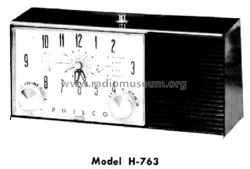 H-763 ; Philco, Philadelphia (ID = 1177199) Radio