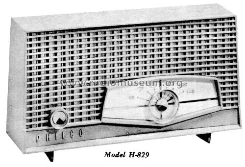 H-829 ; Philco, Philadelphia (ID = 1921881) Radio