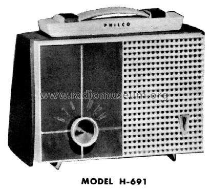 H-691 Code 124; Philco, Philadelphia (ID = 1177573) Radio