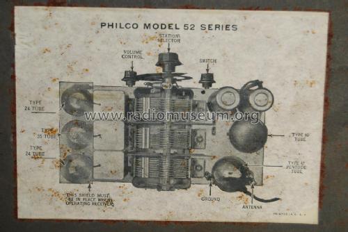 Junior 52L ; Philco, Philadelphia (ID = 2440951) Radio