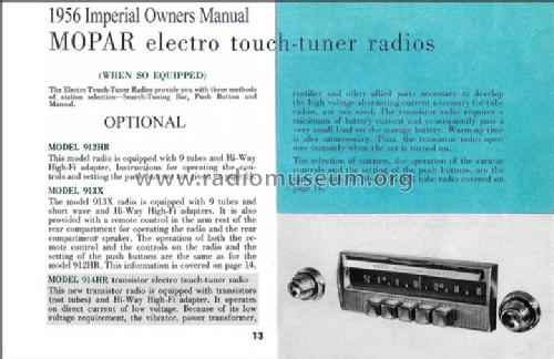 Mopar 914-HR Ch= C-5690HR; Philco, Philadelphia (ID = 1314792) Car Radio