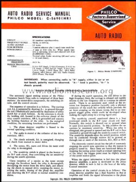 Mopar 914-HR Ch= C-5690HR; Philco, Philadelphia (ID = 1405006) Autoradio