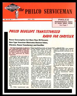 Mopar 914-HR Ch= C-5690HR; Philco, Philadelphia (ID = 1513150) Car Radio