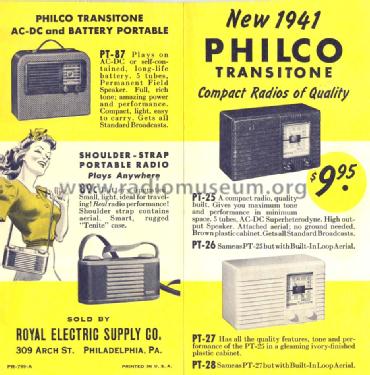42-PT-25 ; Philco, Philadelphia (ID = 1458984) Radio