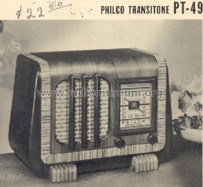 PT-49 Transitone; Philco, Philadelphia (ID = 195457) Radio