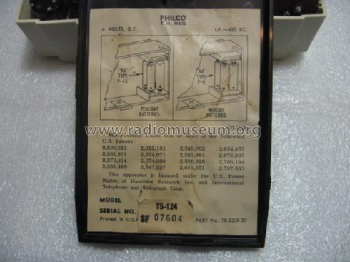 T-5 Code 124; Philco, Philadelphia (ID = 1596588) Radio